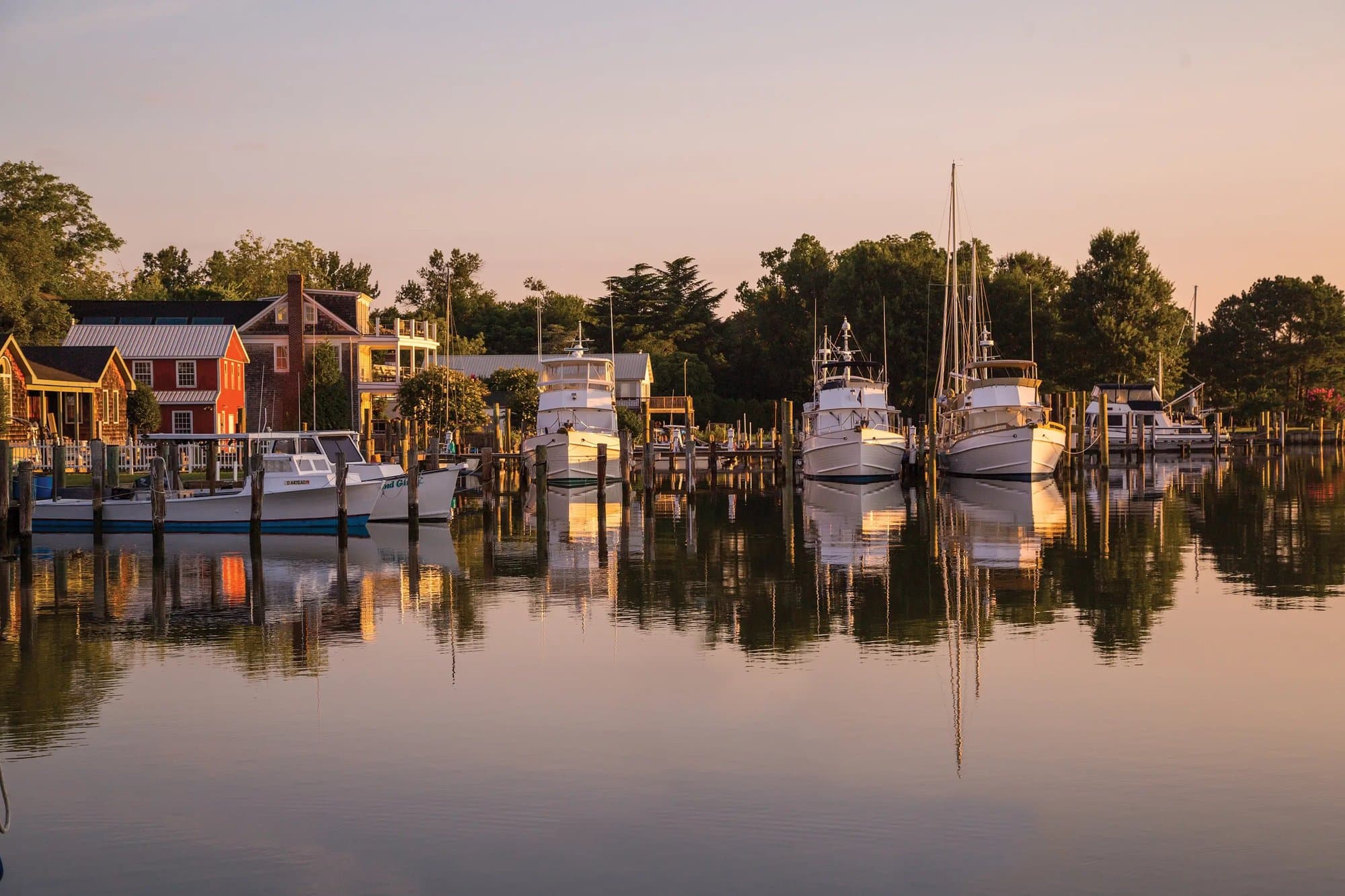 Working waterfront at Oxford, Maryland