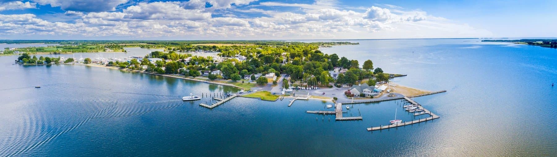 Oxford, Maryland harbor and working waterfront